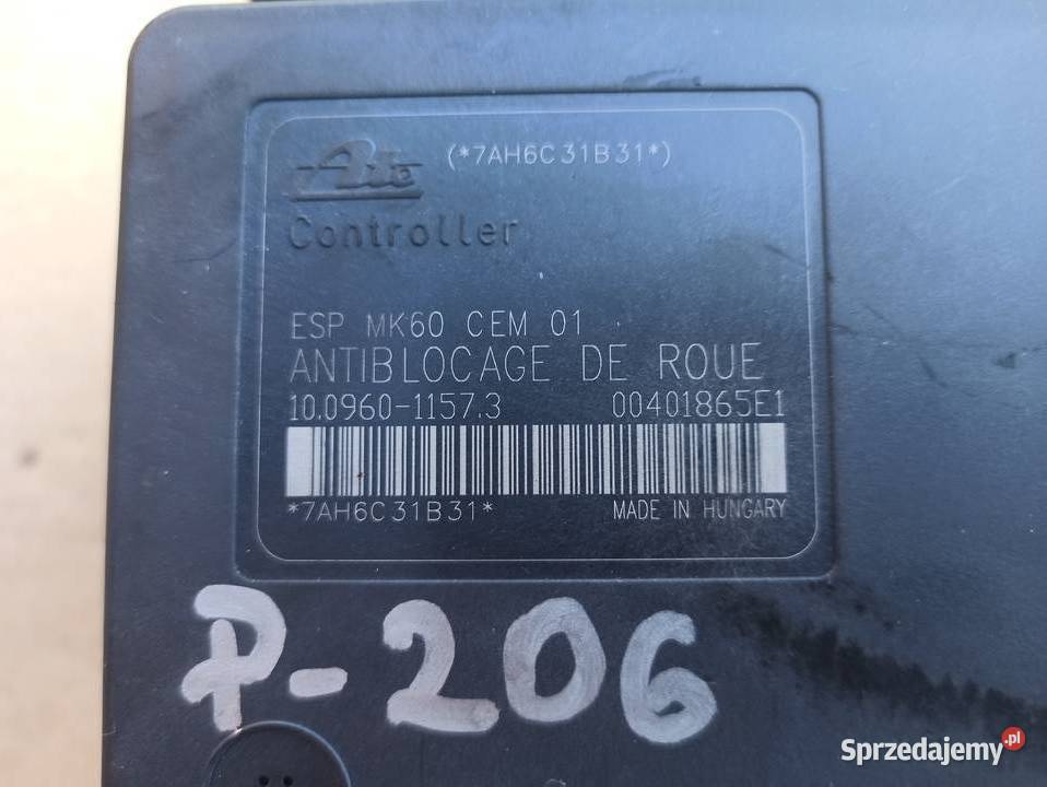 Peugeot 206 Pompa ABS ESP 9659137080 10096011573 Bolesławiec