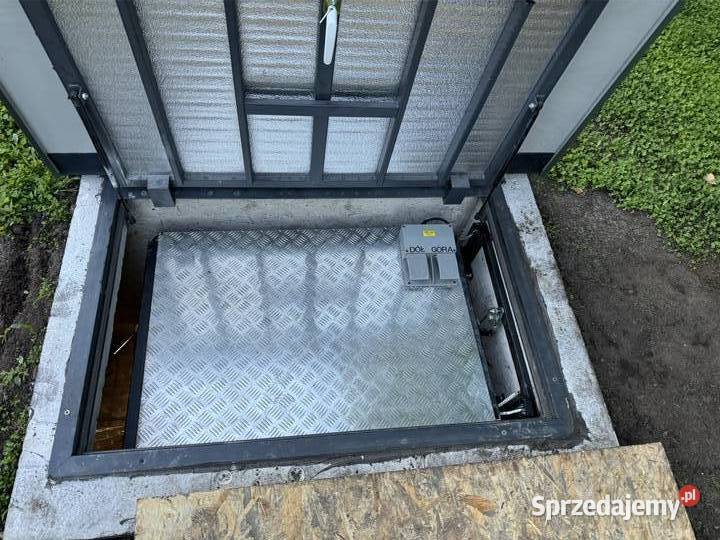 Winda towarowa samoróbka do piwnicy betonowej