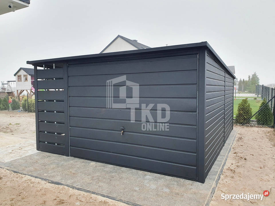 Garaż Blaszany 3x6 wiata Brama Antracyt TKD83 Iława sprzedam