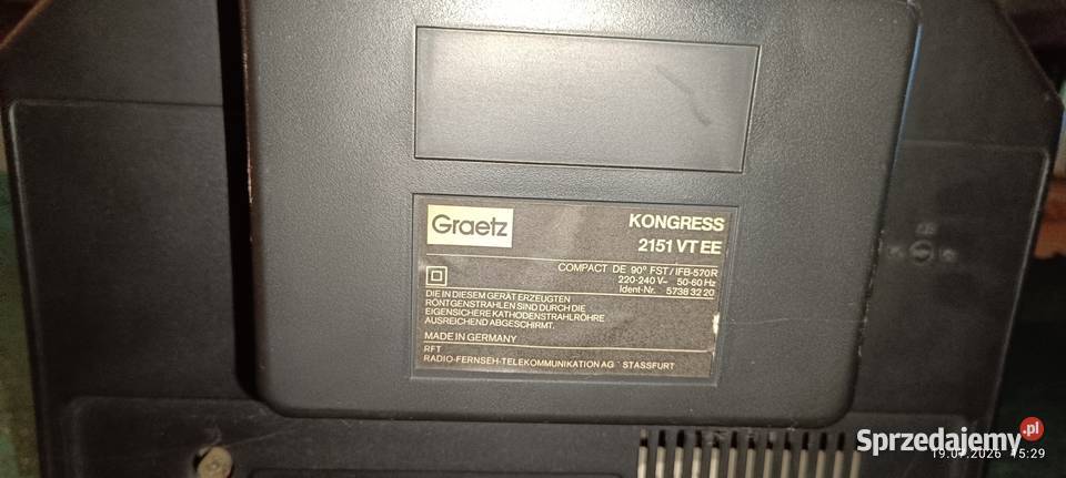 Kineskopowy telewizor CRT Graetz Kongress 2151 sprzedam
