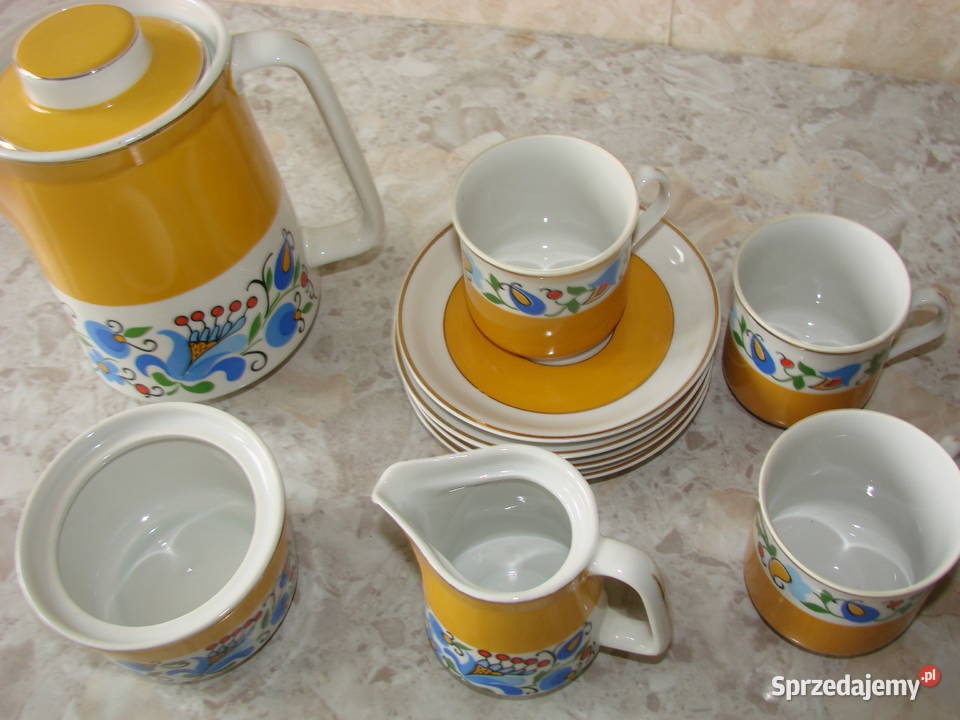 Lubiana wzór kaszubski porcelana PRL Pruszcz Gdański