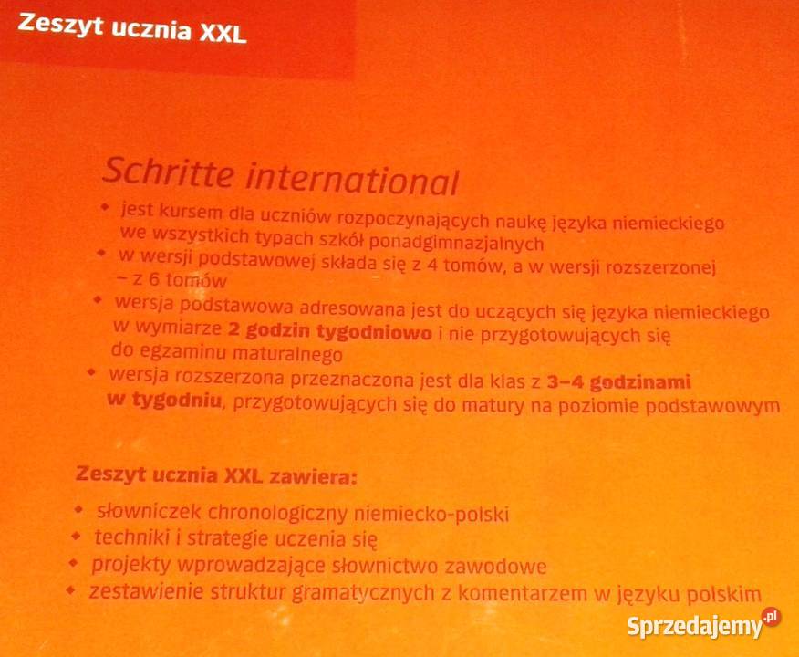 Schritte international 4 Zeszyt ucznia XXL sprzedam