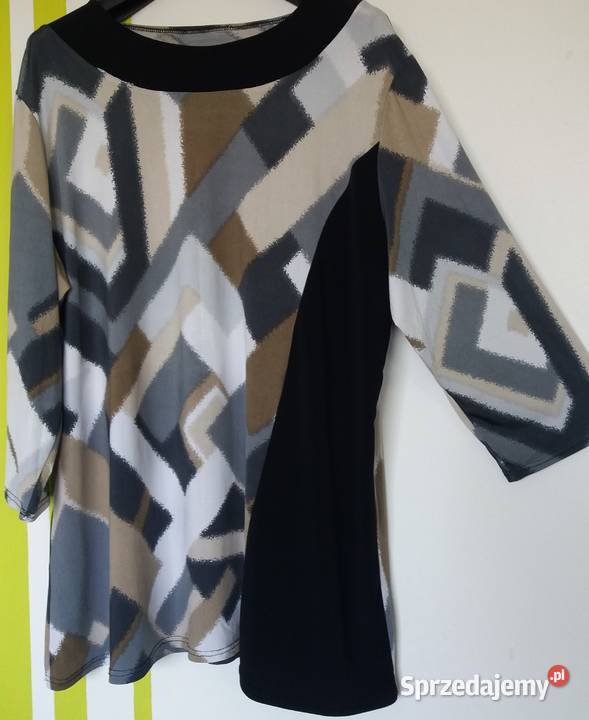 XXL52 Wygodna tunika z wstawką kolorowy Gliwice sprzedam