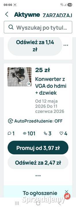 Konwerter z VGA do hdmi dzwiek Warszawa