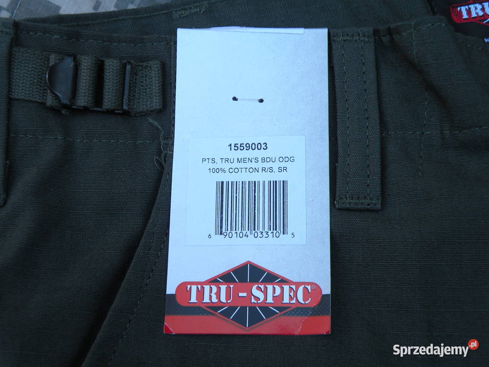 Spodnie BDU olive TRUSPEC small regular cotton dolnośląskie Wrocław