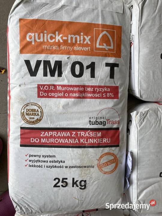 Zaprawa z trasem domurowania klinkieru Dom i Ogród Pruska Łąka