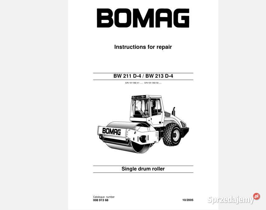 BOMAG BW211D4 BW213D4 BW161ADO50 instrukcja Kielce