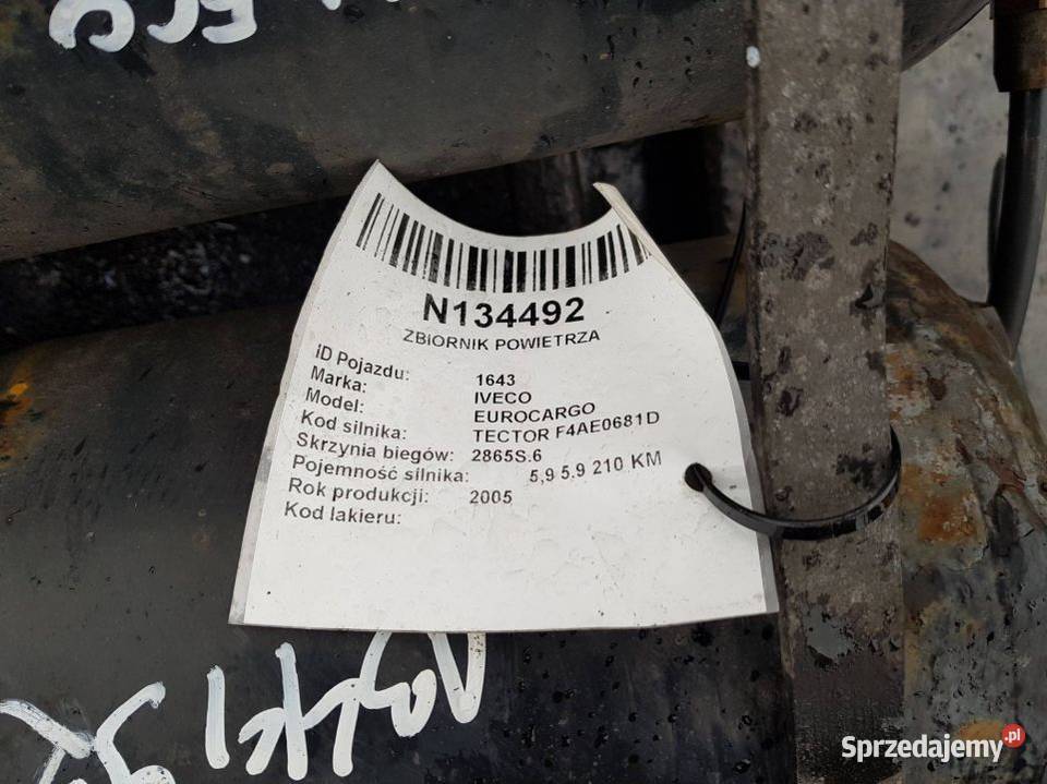 ZBIORNIK POWIETRZA 504047697 EUROCARGO ML 120E21 Lipno