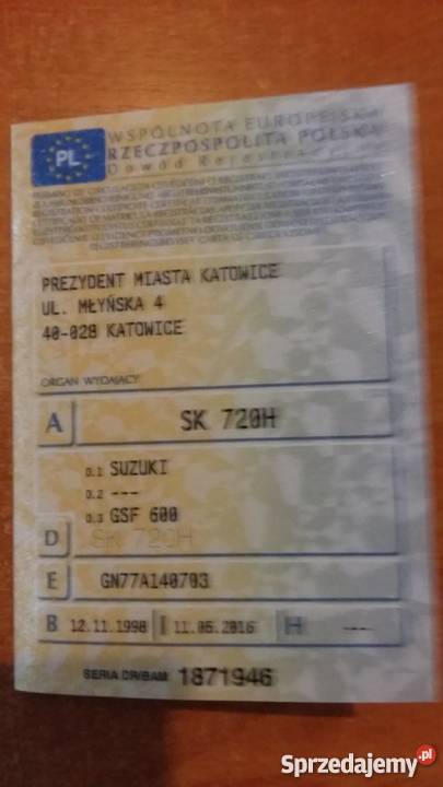 Suzuki gsxf 600 jajko Katowice