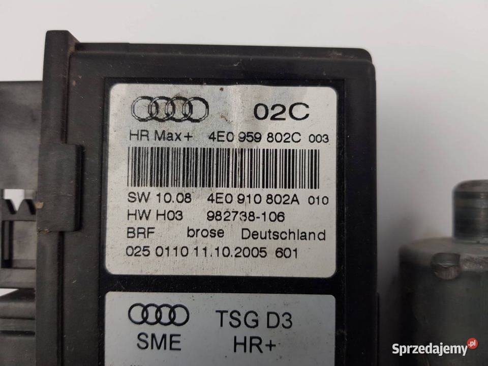 SILNICZEK SZYBY PT 4E0959802C AUDI A8