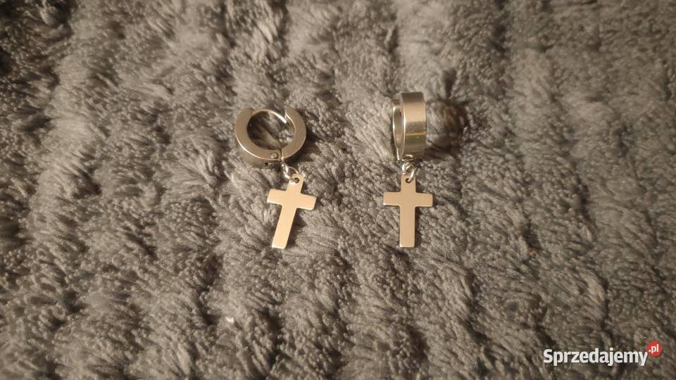 Kolczyki krzyże z krzyżami krzyż stal nierdzewna