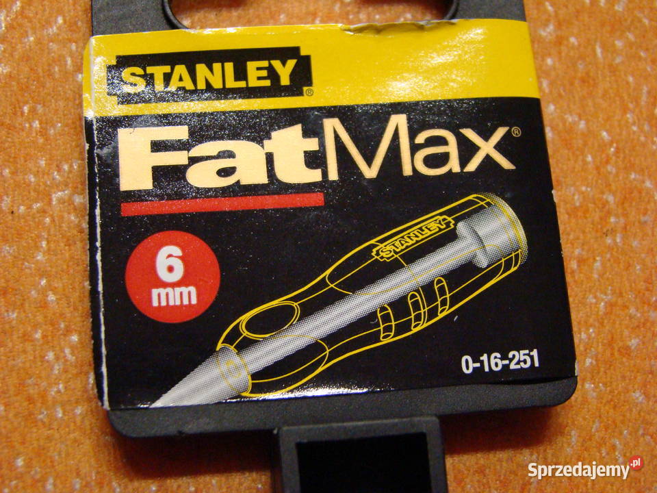 Dłuto do drewna STANLEY FAT 6 mm Ref 016251 Bielsko-Biała