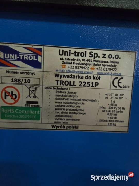 Wyważarka uniTROLL 2251 P monitor acer 5 0 2 6 7 Pabianice