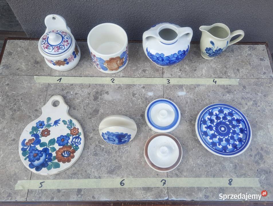 Fajans kuchenne elementy ceramiczne Włocławek wielokolorowy Pozostałe Tczew
