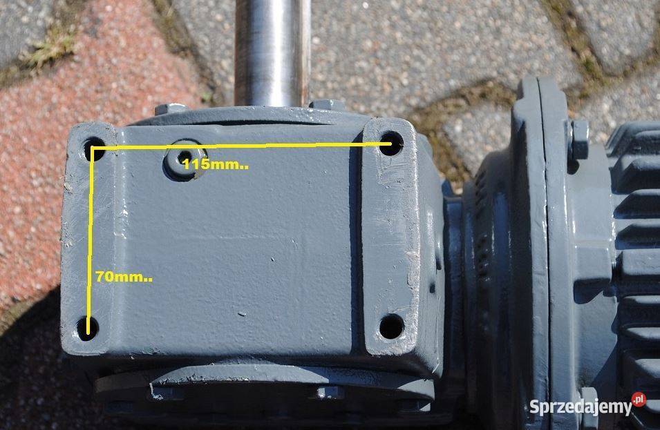 Motoreduktor kątowy 11kw 36obrmin z hamulcem VEM Kargowa