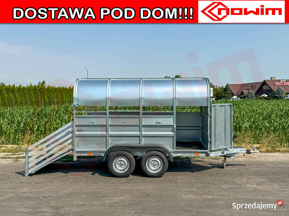 Przyczepa do zwierząt żywych trap 2 osie nieuszkodzony Łódź