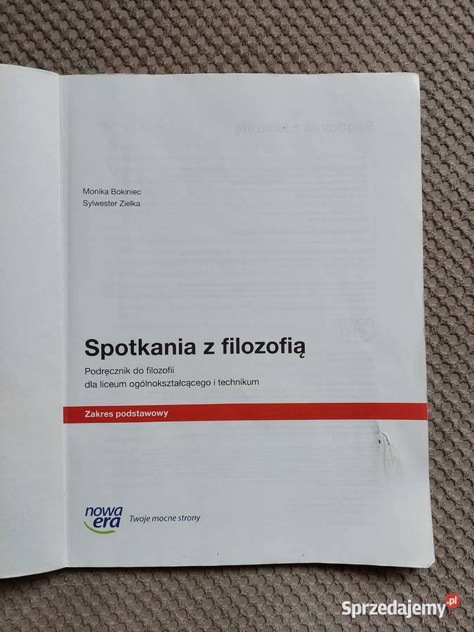 Spotkania z filozofią zakres podstawowy LO i Kraków