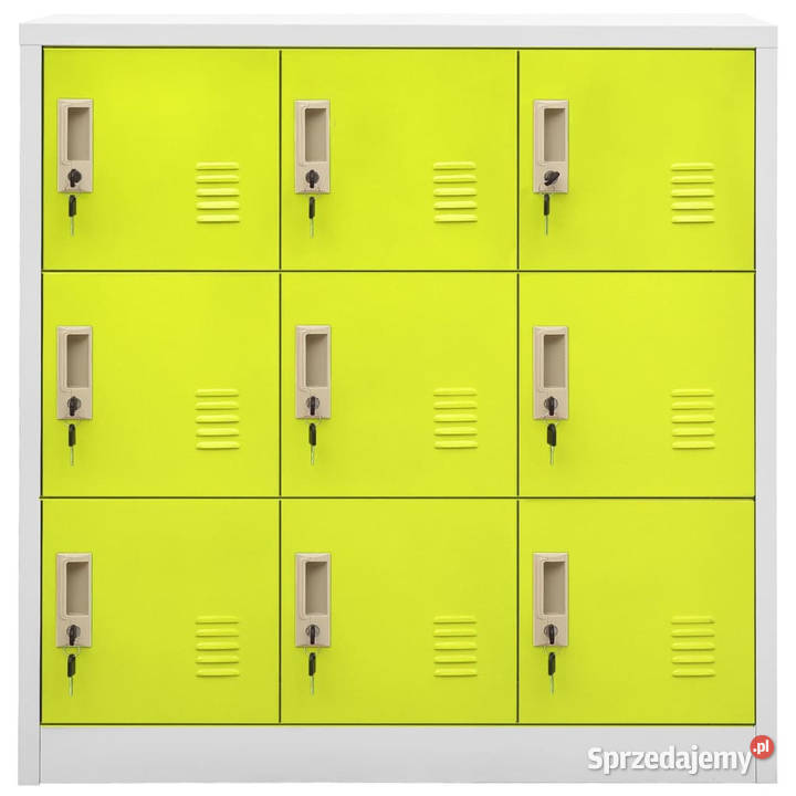 Szafki zamykane 5 jasnoszarozielone 90x45x925 Warszawa