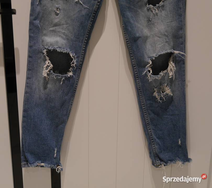 Zara świetne spodnie z dziurami 34 XS Wrocław sprzedam