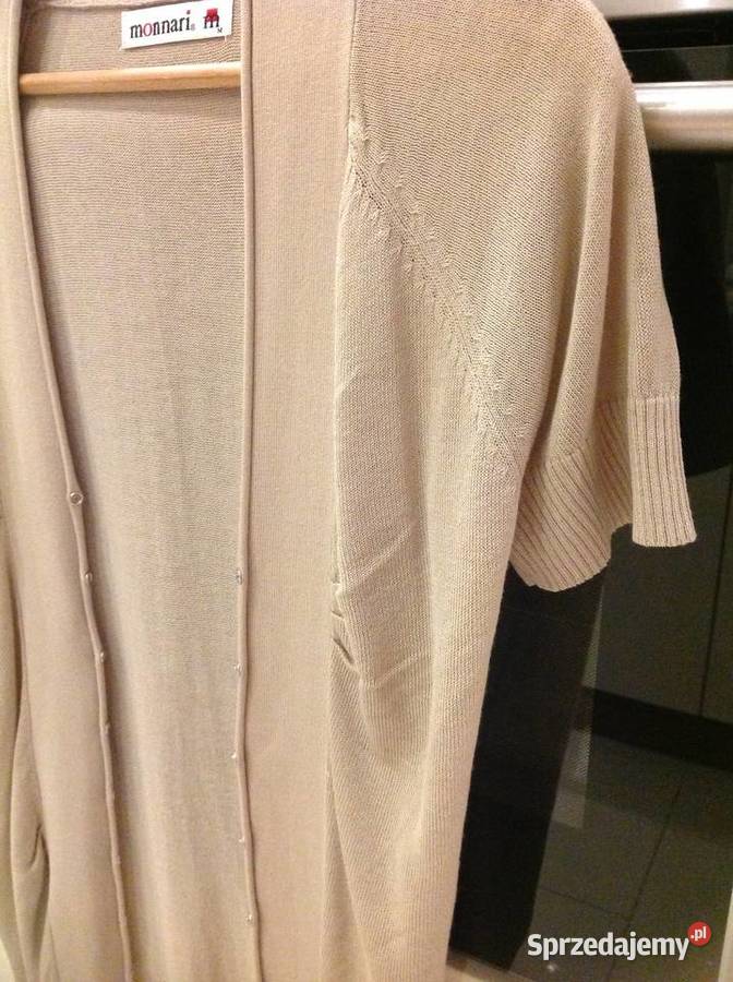 Kardigan Sweter Damski MONNARI S Beżowy j Nowy brązowy/beżowy lubuskie Nowa Sól sprzedam