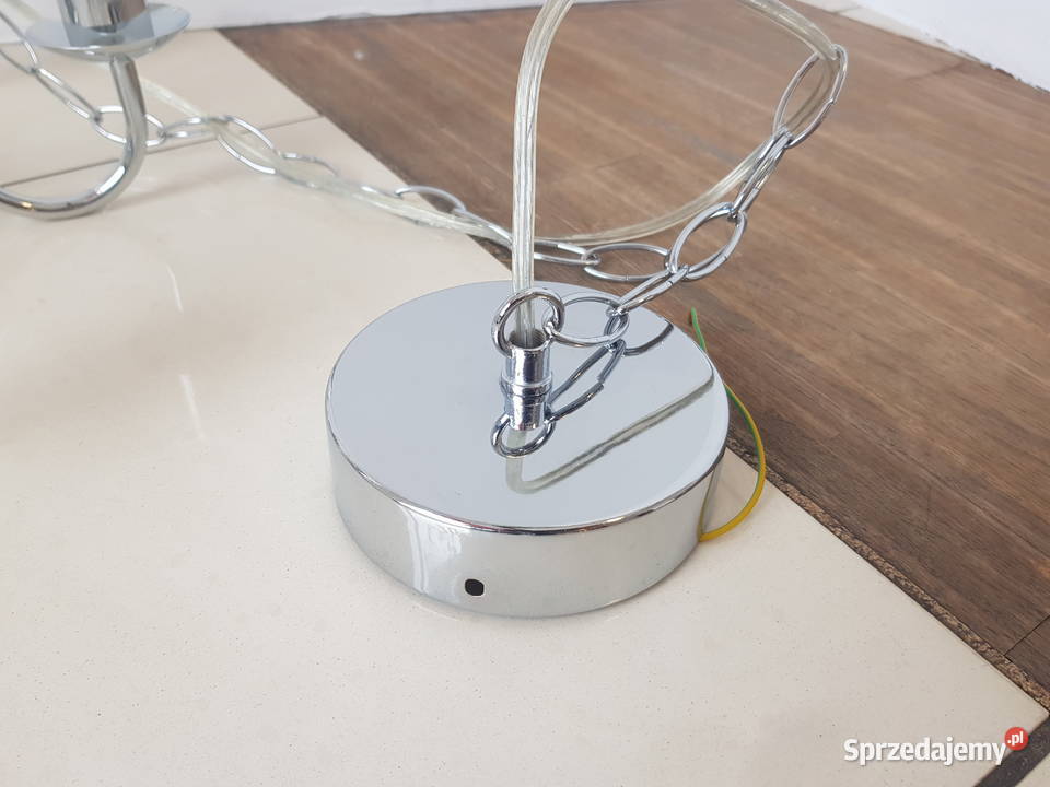 Lampa wisząca klasyczna żyrandol 5xE14 CHROM Warszawa