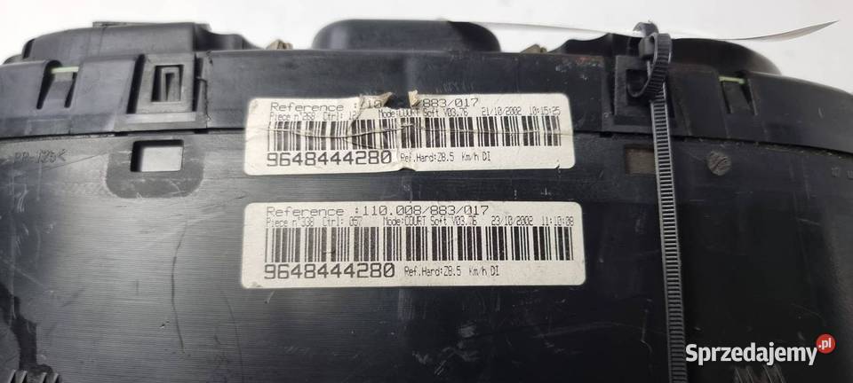 LICZNIK ZEGAR PEUGEOT 607 9648444280 Lipno