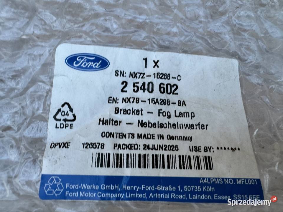 Kratka zderzaka przód prawa rh Ford focus mk4 wielkopolskie