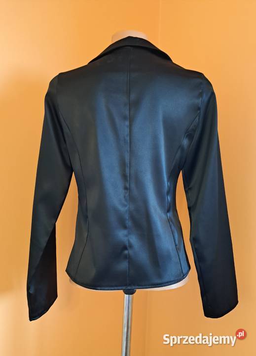 Żakiet czarny błyszczący cienki małopolskie Brzesko sprzedam