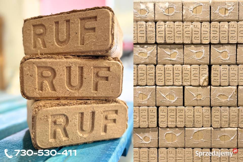 Brykiet drzewny RUF PREMIUM kostka dębowy Bytów sprzedam