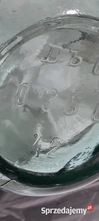 Stara butelka napis Mineral Waser WALTER GRAU mazowieckie