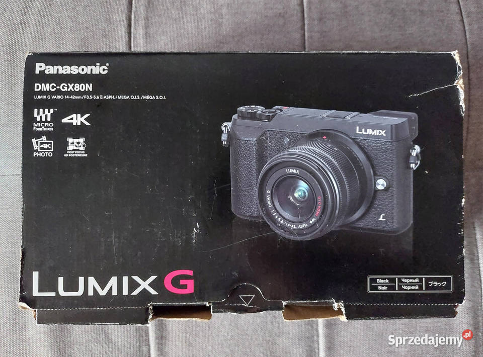 Aparat Panasonic DMCGX80N obiektyw LUMIX G VARIO Nowy Targ