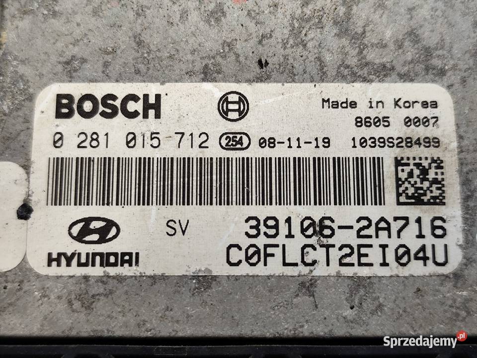 Hyundai I30 16crdi Sterownik Komputer Silnika
