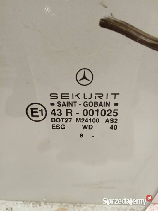 Szyba Drzwi Lewa Przednia Mercedes Eclass W210 Bralin