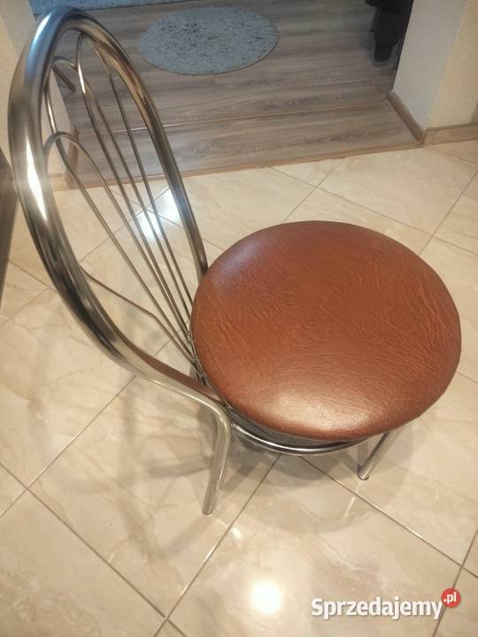 Sprzedam 4 krzesła brązowy małopolskie Rzuchowa sprzedam