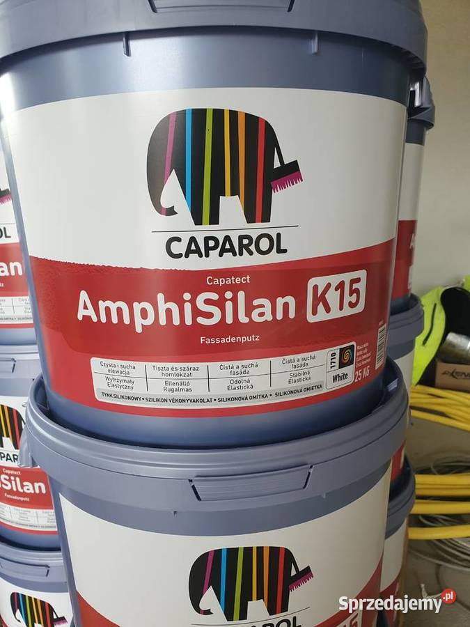 Tynk silikonowy caparol bialy 25l Dom i Ogród sprzedam
