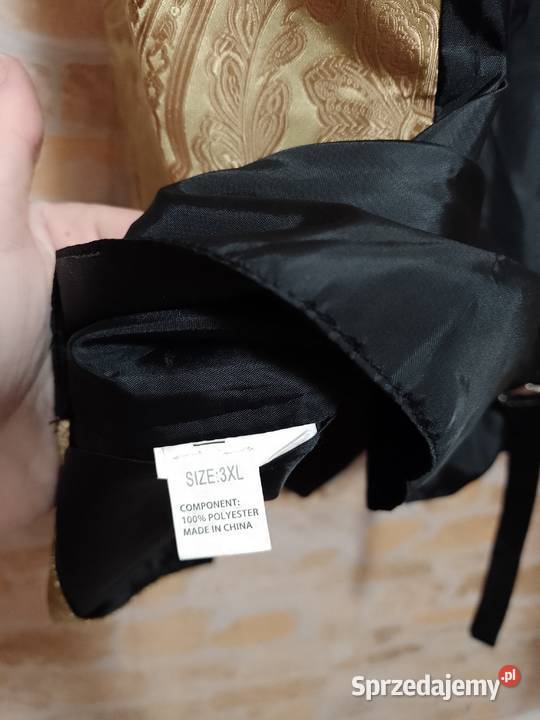 3XL4XL Wytworna złota kamizelka garniturowa z Rozmiar 4XL Kraków sprzedam