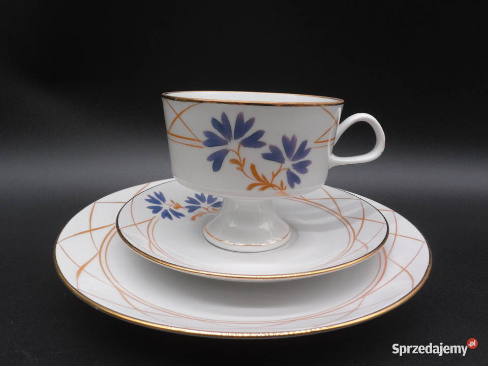 Zestaw śniadaniowy trio z porcelany FINE CHINA wielkopolskie Raszków sprzedam