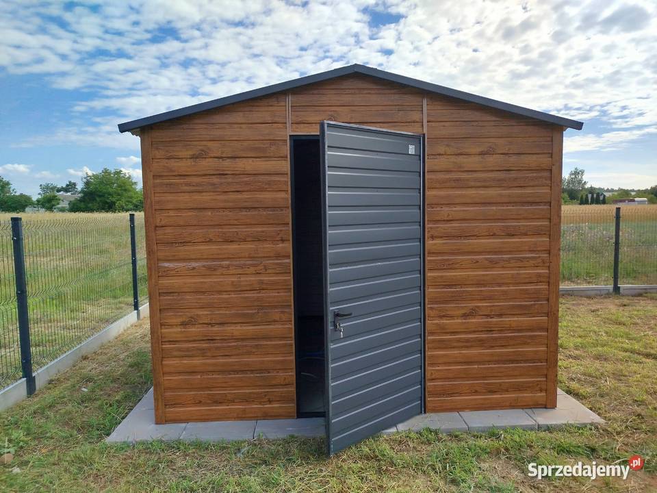 Wiatka ogrodowa GARAŻ BLASZANY Domek Ogrodowy Lipsko