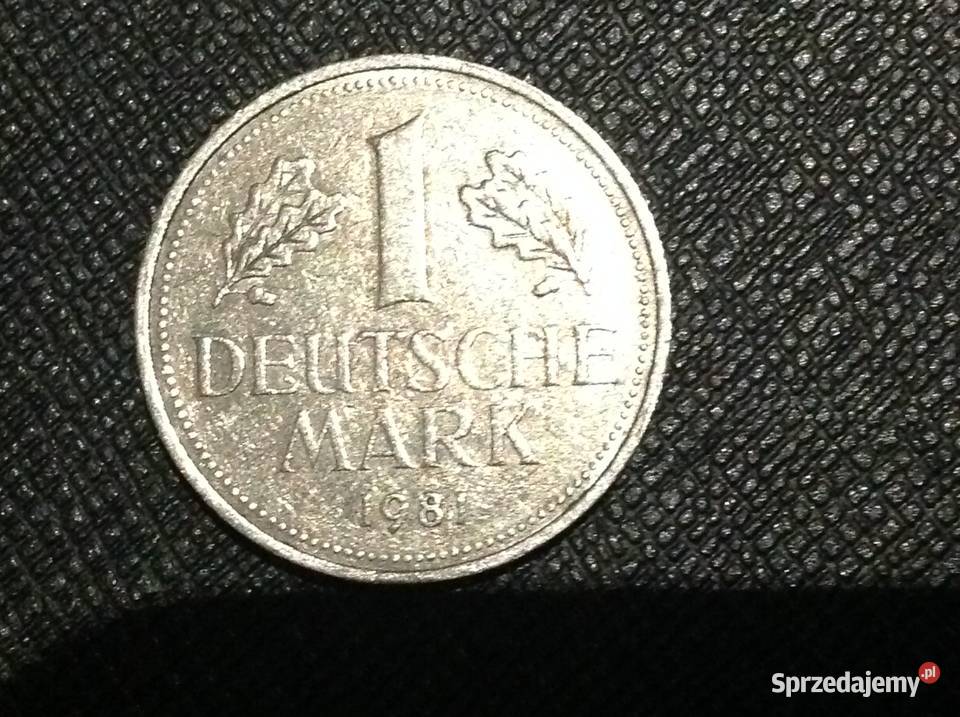 1 Marka z 1981 r że znakiem J 1 DEUTSCHE MARK Nowa Sól