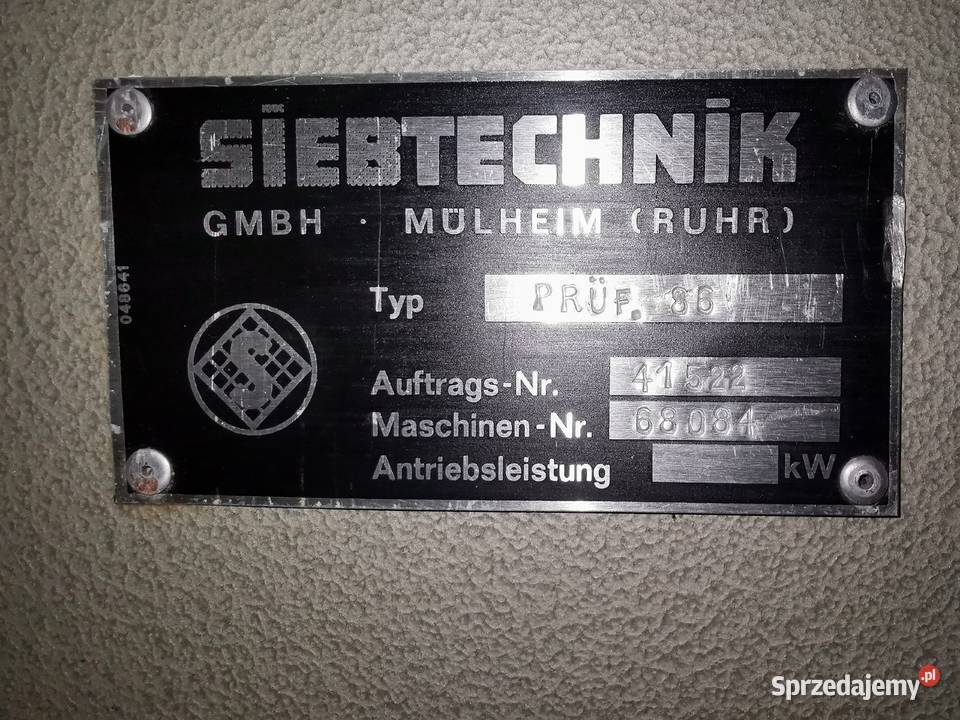 Przesiewacz wibracyjnysito Siebtechnik Pozostałe Warszawa