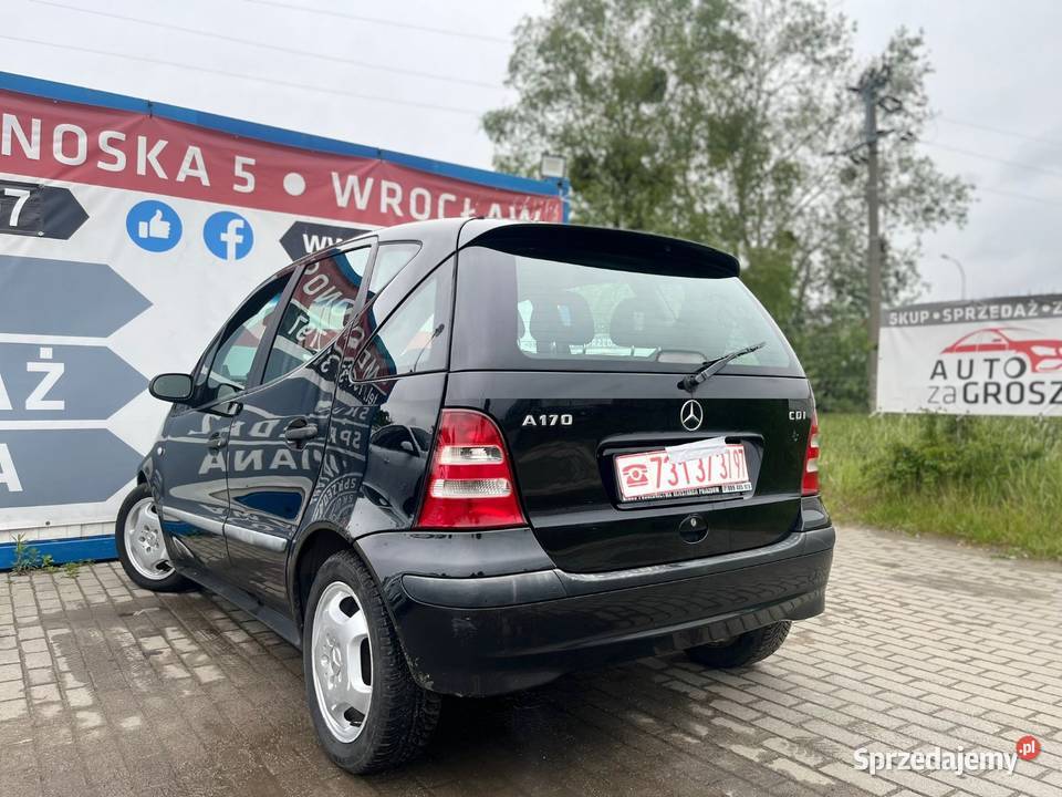MercedesBenz A 170 17 Diesel Klima Elektryka nieuszkodzony dolnośląskie Wrocław