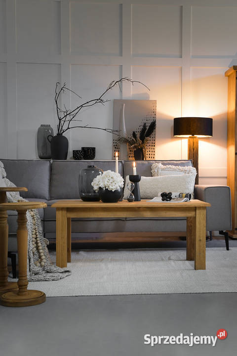 drewniana lampa stojąca ORAZIO Lampy podłogowe