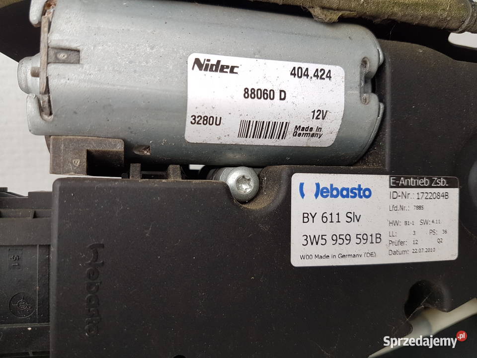 VW PHAETON LIFT SZYBERDACH 3D5877041N 3D0959591D
