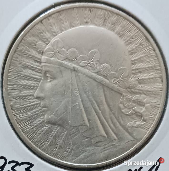 10 Głowa kobiety 1933 r 1 Śliczne oryginał Konin