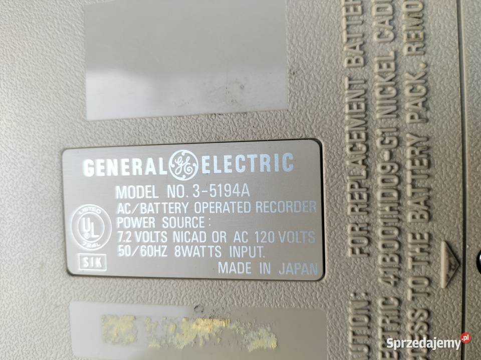 Magnetofon kasetowy General Electric 35194A
