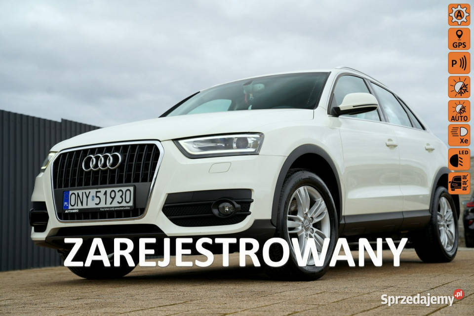 Audi Q3 BIXENON LED parktonik NAWI alusy 17 relingi dachowe Otmuchów