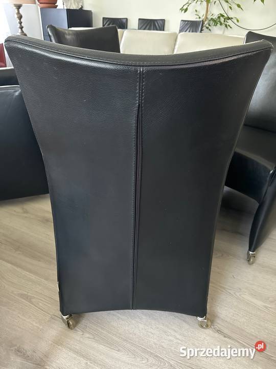 Fotel skórzany 4 Bert Plantagie sygnowany 60cm dolnośląskie Długopole Dolne