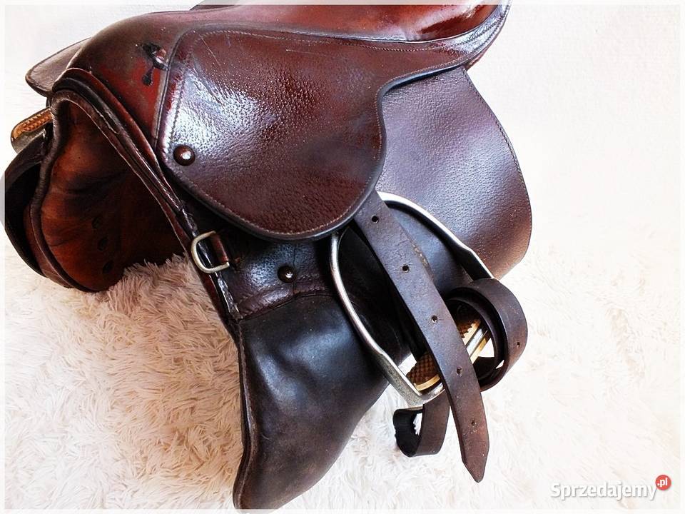 Siodło skórzane do jazdy konnej kompletne Konie lubuskie Żary