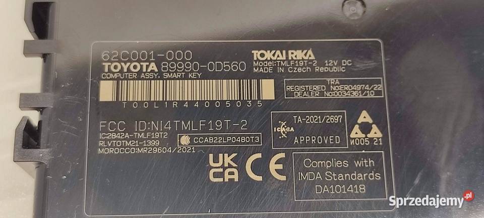 MAZDA 2 TOYOTA YARIS IV MODUŁ STEROWNIK