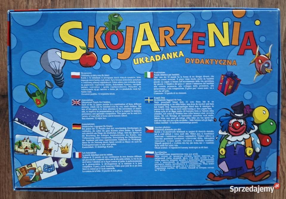 Skojarzenia układanka dydaktyczna sprzedam